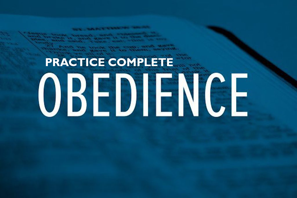 PRACTICE-COMPLETE-OBEDIENCE