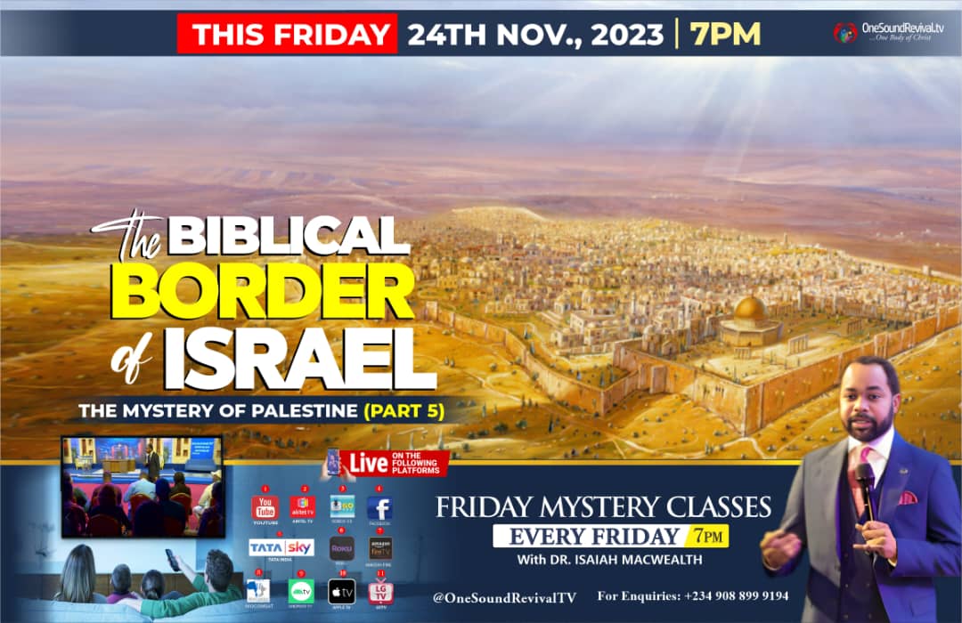 The Biblical Border Of Israel